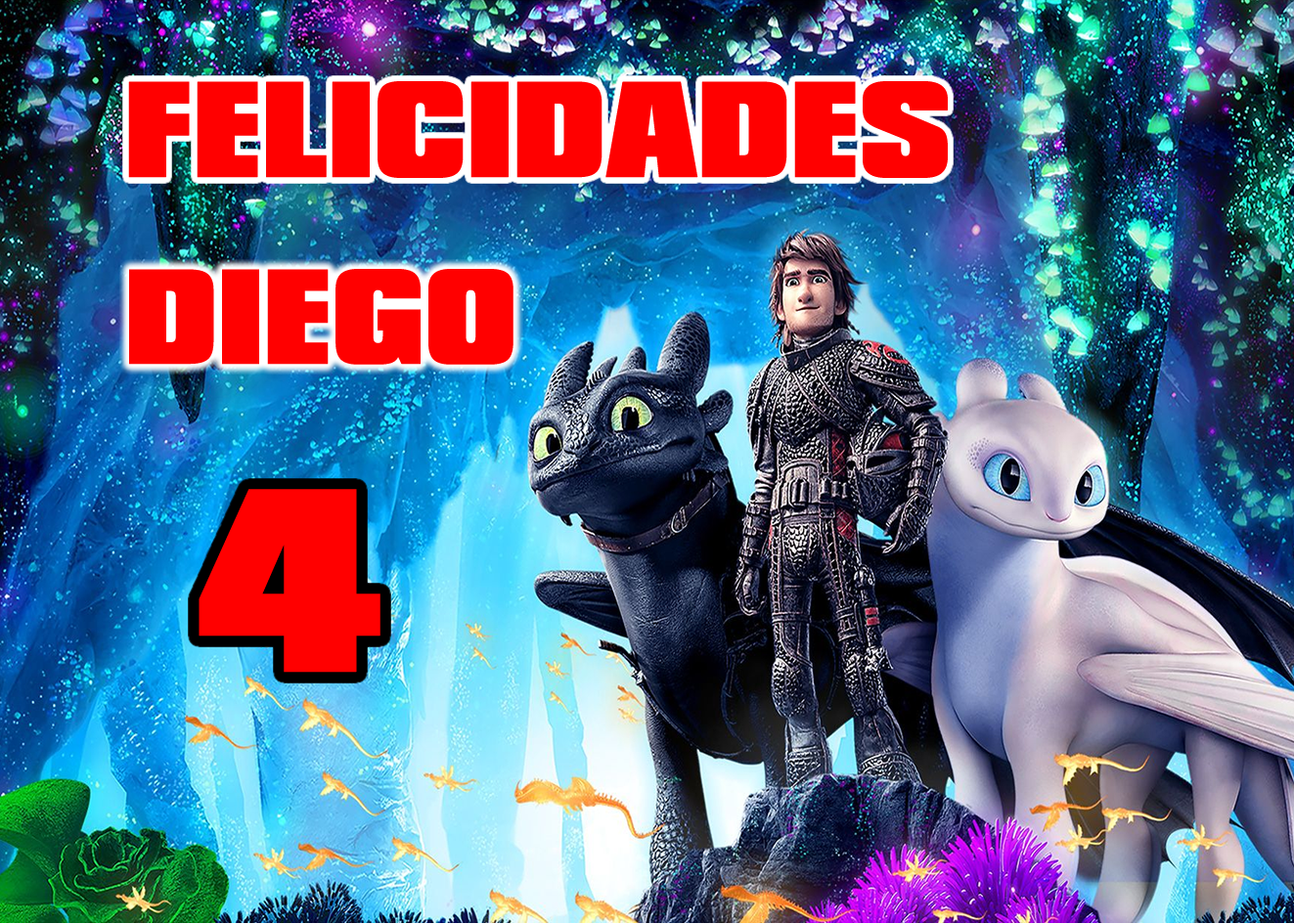OBLEA de Como entrenar a tu dragon rectangular personalizada para pastel o Tarta, especial para cumpleaños