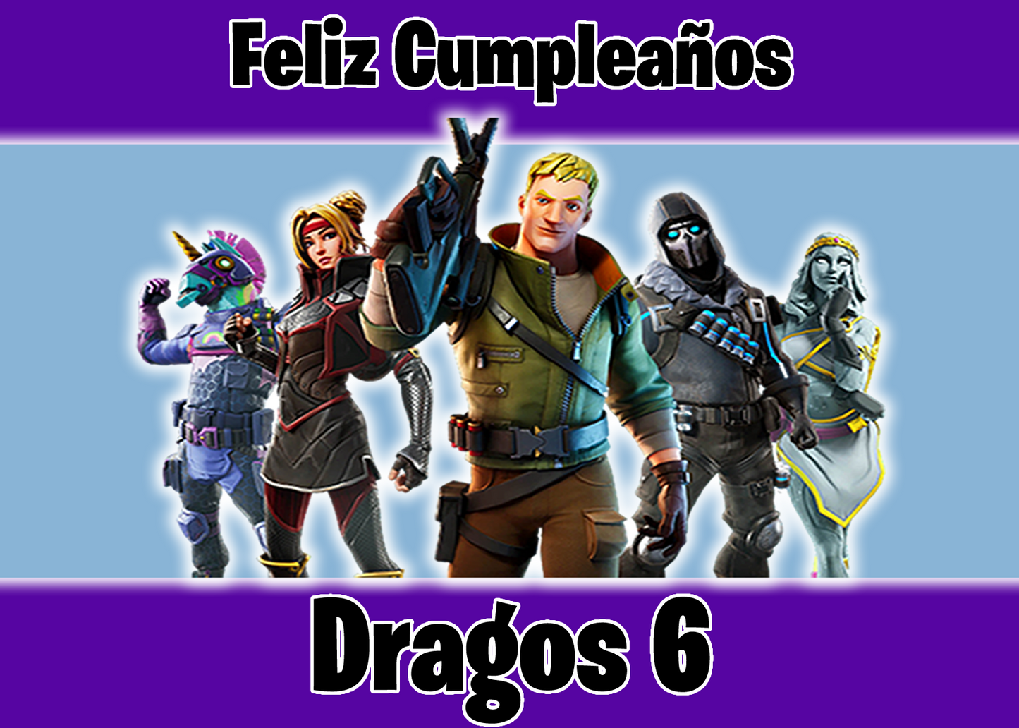 OBLEA de Fornite rectangular personalizada para pastel o Tarta, especial para cumpleaños