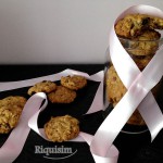 Galletas de avena y pasas lazo rosa