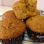 Muffins-de-calabaza-con-chips-de-caramelo-y-mantequilla