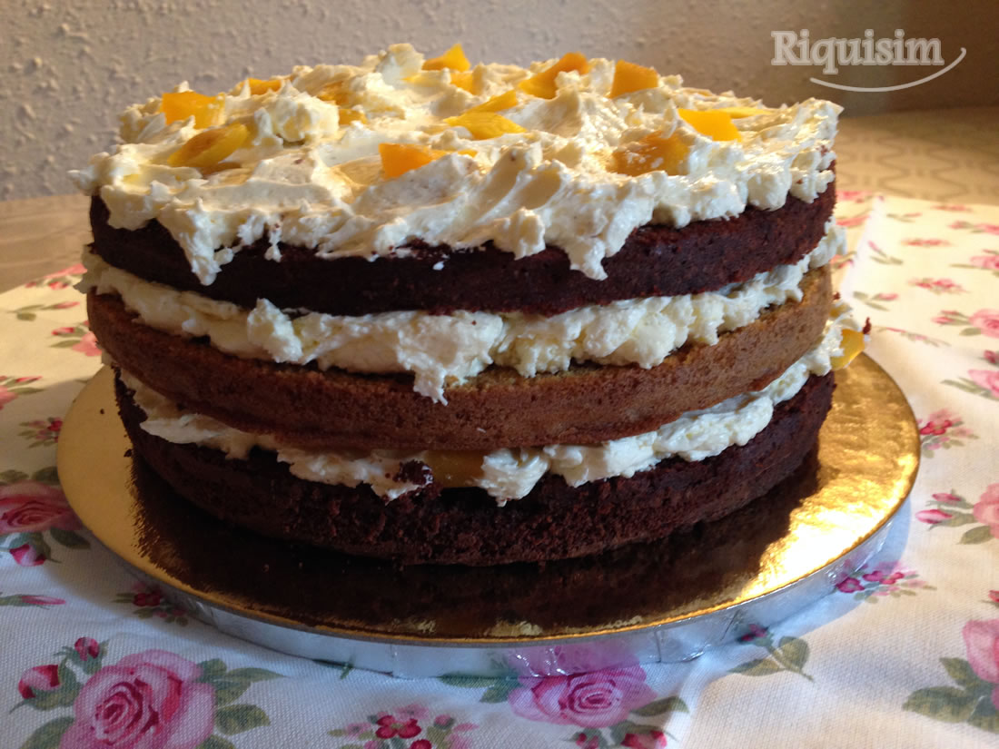 tarta calabaza y choco