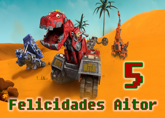 OBLEA de Dino Trucks rectangular personalizada para pastel o Tarta, especial para cumpleaños