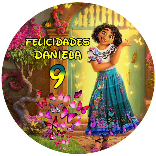 OBLEA de Encanto personalizada para pastel o Tarta, especial para cumpleaños