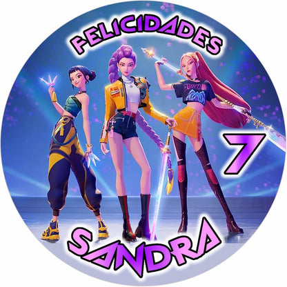 OBLEA de Guerreras KPop personalizada para paste