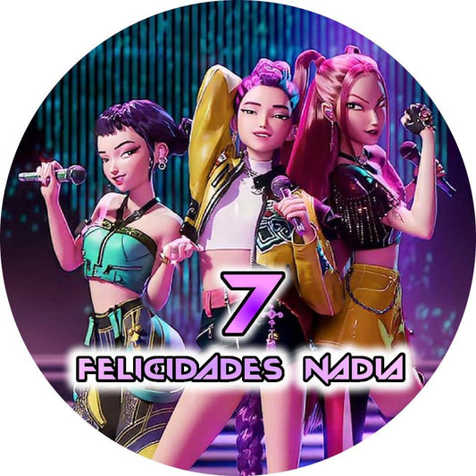 Oblea de guerreras cake pop redonda