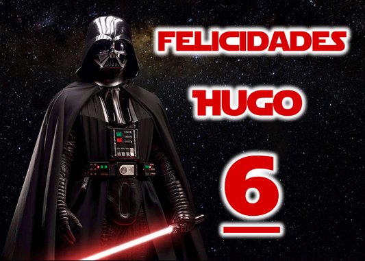 OBLEA de Darth vader rectangular personalizada para pastel o Tarta, especial para cumpleaños