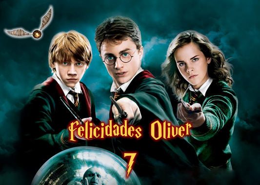 OBLEA de Harry Potter 1 rectangular personalizada para pastel o Tarta, especial para cumpleaños
