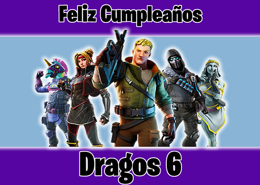 OBLEA de Fornite rectangular personalizada para pastel o Tarta, especial para cumpleaños