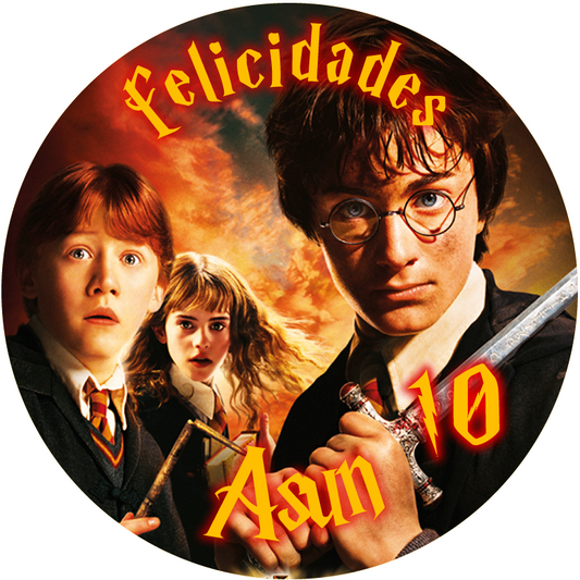 OBLEA de Harry Potter personalizada para pastel o Tarta, especial para cumpleaños